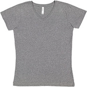 Ladies' V-Neck Fine Jersey T-Shirt